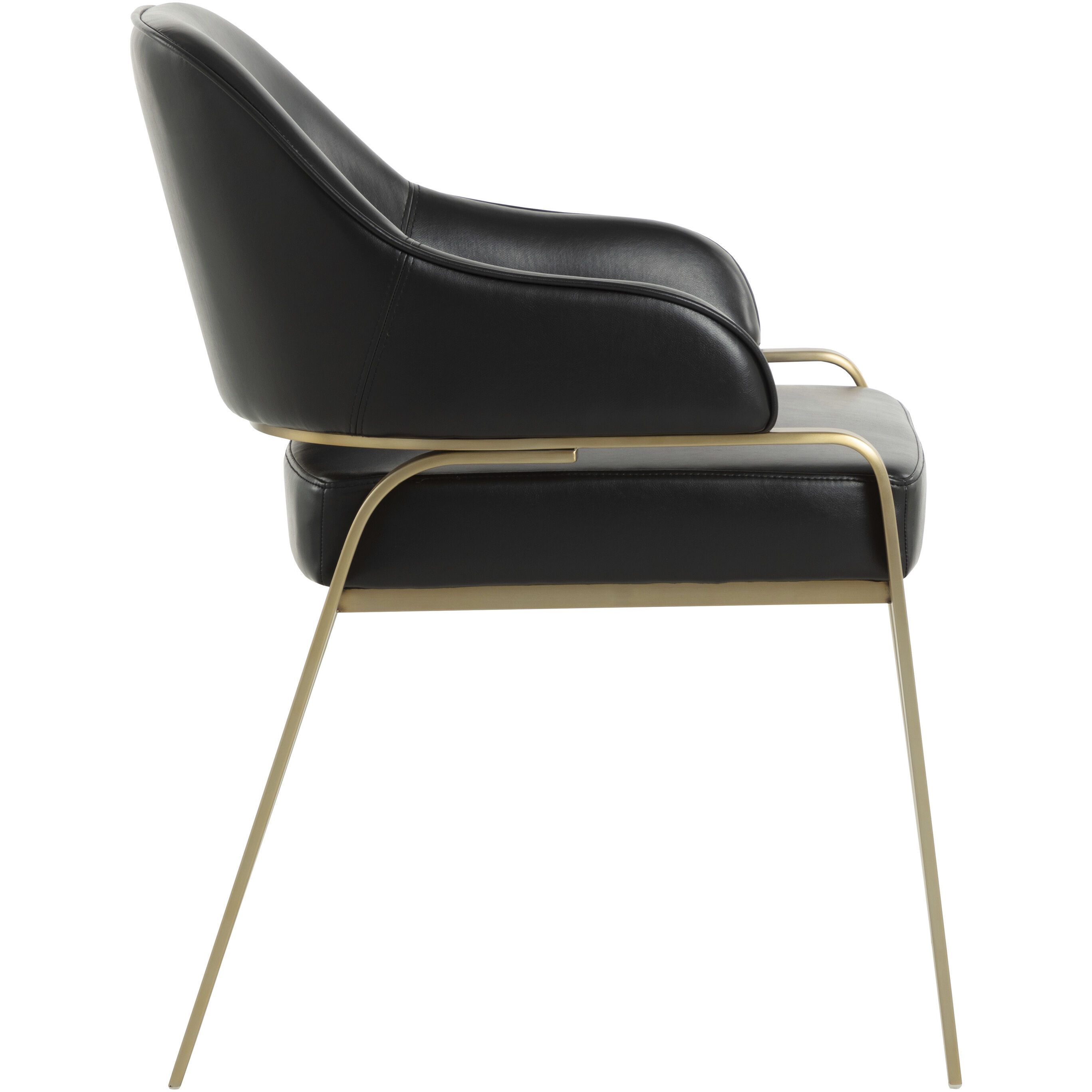 Malachi Cantina Black Dining Armchair